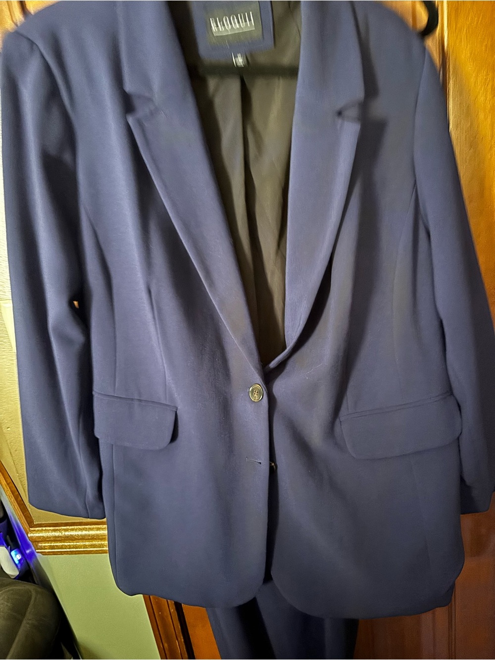 Eloquii Navy Single-Button Women's Pantsuit